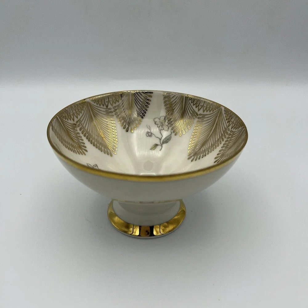 3 Pcs Winterling Roslau Trio Tea‎ Cup Saucer Dessert Luncheon Plate Floral Gold